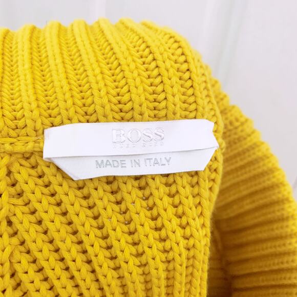 Hugo Bodd Fonatella Yellow Knit Sweater - Picture 9 of 10